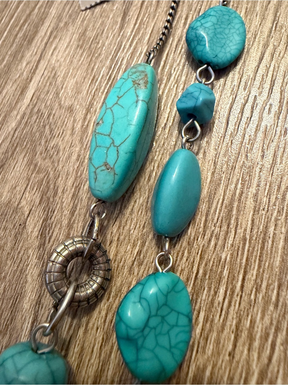 Chico's Turquoise Beaded Statement Necklace